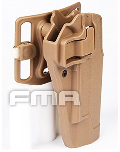 FMA CQC SERPA Belt Holster 1911 Polymer TB1155-DE Softair Tan Rechts