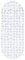 Circul Badewannenmatte 99 x 39 cm transparent Steinoptik