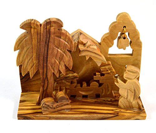 Betlemme Olive Wood Christmas Presepe Ornamenti da Israele Terra Santa
