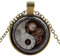 Ultra Yin und Yang Style Steampunk Halsketten Classic Cyber Victorian Punk Herren Damen Schmuck Kette und Anhänger Kupfer Vintage Cosplay Zubehör Steam Halskette für Männer Frauen