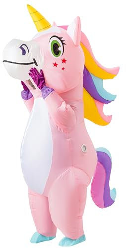 Spooktacular Creations Costume gonflable à licorne complète adulte (rose)