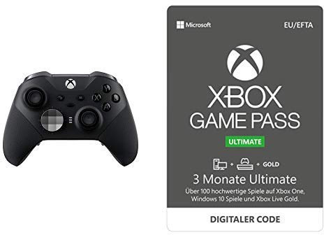 Xbox Elite Wireless Controller Series 2 + 3 Monate Mitgliedschaft | Xbox Game Pass Ultimate [Download Code]