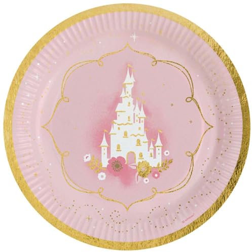 Amscan 9906311 - Princess for a Day Birthday Party Paper Plates - 8 Pack