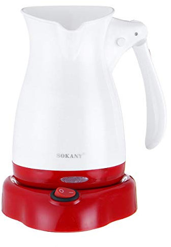 xingxing Storage & Organization 500ML Electric Coffee Maker Turkish Espresso Tea Moka Pot Machine Percolator (Color : White)