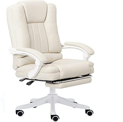 Chaise de gaming Esports - Beige - Grande taille - En cuir synthétique - Dossier haut