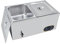 MOOTACO Bain Marie Électrique en Acier Inoxydable, Température réglable, 2X 1/2 GN Récipients avec Couvercle, 1500W …