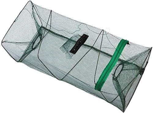 Foldable Portable Fishing Trap Net for Fish, Lobster, Crab, and Shrimp - A