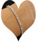 Wendalern Tennis en Zircon Cubique Bracelet Cristal Cz Chaîne Bracelet Argent Tennis Chaîne Bracelet Diamant Rond Bracelet Mariage Mariée Strass Bracelets Bijoux pour Femmes Filles (Une Couche)