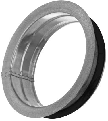 Steinberg14 Verzinkt 100mm Bundkragen mit Gummidichtung - Wickelfalzrohr Rohrverbinder Flansch