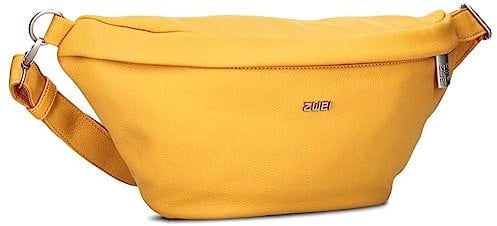 Zwei Damen Hip Bag Mademoiselle.M MH80 Bauchtasche 40 cm 3 Liter, Crossbody Bag wasserabweisend, 3-in-1 Bequeme Brusttasche, Gürteltasche & Hüfttasche (Sunny)