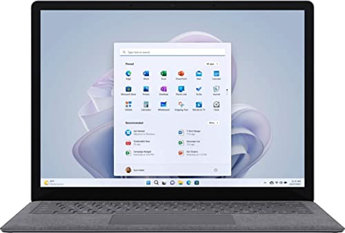 Microsoft Surface Laptop 5 13.5 Touchscreen, Intel Evo Core i5-1235U 1.3GHz, 8GB RAM, 256GB SSD, Windows 11 Pro, Platinum