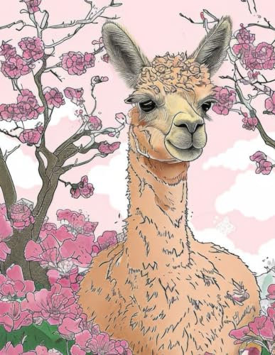 Alpaka / Lama Malbuch für Erwachsene Tiere und Natur: 67 zauberhafte Motive zum Entspannen (Malbücher)