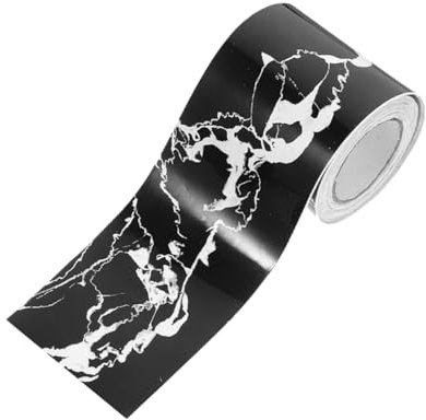 ORFOFE 1rotolo Copri Battiscopa Adesivo Flessibile Marmo Rivestimento Decorativo Per Pareti Installazione Facile E Design Elegante Per Corridoi Balconi E Sfondo Tv Metri