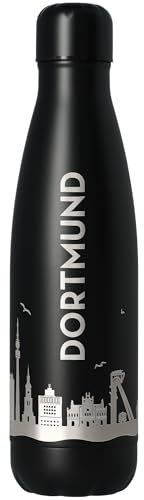 Goodtimes Trinkflasche Dortmund Skyline 500ml (Schwarz)