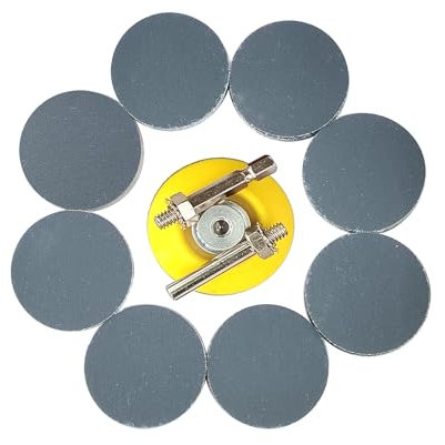 Wanmutrun 50mm Imperméable Papier Abrasif Set Hook and Loop 90pcs Grain600 Carbure de Silicium Disques abrasifs Convient pour les Petites Machines à Polir
