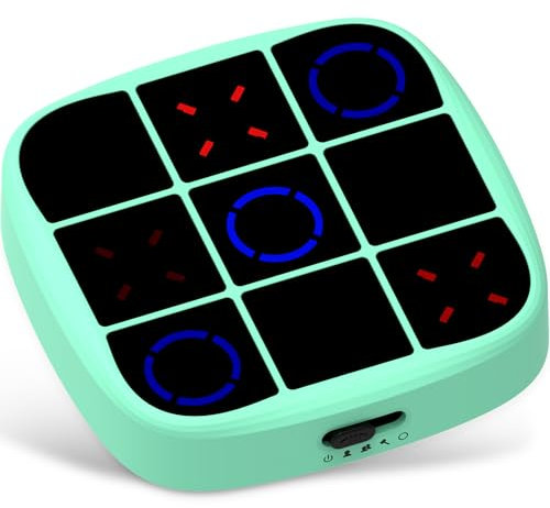 Tic Tac Toe Bolt Game, console di gioco puzzle portatile 4 in 1, infiniti elettronici Tic Tac Toes Bolt giochi da viaggio per educazione e crescita della memoria, giochi da tavolo portatili per