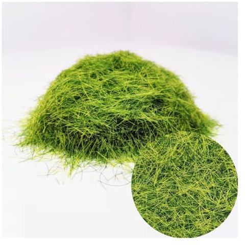Wisafory Streugras Wiese Statisches Gras Powder Modellbau Bäume für Künstliche Pflanzen Modellbahn Landschaft Garten Modellbahn Layout Miniatur Sträucher Büsche Gebäude Zubehör, 30g 22# 8mm