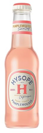 HYSOPE Soda Craft Pamplemousse - Origine France - Soda Bio - Idéal en cocktail Paloma - Intensité fruité & Fraicheur - 24 x 20cl