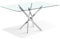 Designetsamaison Table à Manger rectangulaire 160cm Design en Verre - Astra