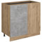 Vicco Meuble d'angle R-Line, Béton, 86cm sans PT