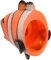 Vaguelly Meerestierpuppen Kochfeld Aufblasbarer Fuß Bausatz Miniatur-bäume-Modell Tragbare Halterung Frosch Dompteur Roboter Cartoon- Mini-heizung Fußstütze Hängematte Orange Vinyl