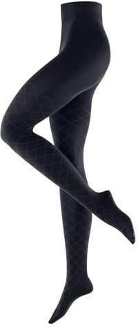 Burlington Damen Argyle Affair Strumpfhose Baumwolle atmungsaktiv