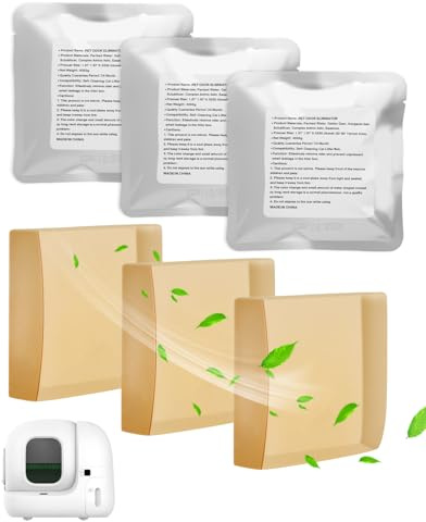 Haliya 6 Pack Pet Odor Eliminator, N50, for Cat Litter Tray | N50 Cat Litter Freshener, Compatible with PuraMax, PuraMax 2, Purobot Max Pro, Cat Urine Odour Remover