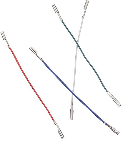 DOITOOL 4 Piezas Cable de Fono terminales de engarce enchufes estéreo Aguja Registro Cable Audio Cable de Audio Accesorios para Tocadiscos Cable Duradero para Tocadiscos Plástico ecológico