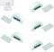 Topes para puertas suelo con iman 5 unds blanco - Tope puerta magnetico adhesivo, no requiere taladro de acero inox y plastico- Sujeta puertas suelo protege paredes (Blanco 5 unds)
