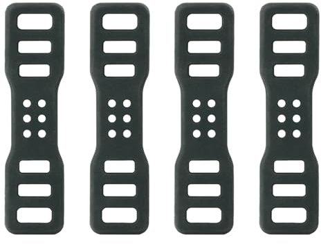 Fahrrad Silikonband - 4 Stück Fahrradlicht Gummiband Fahrrad Stretch Gummiringe | Taschenlampe Befestigungsband | Geeignet Für Verschiedene Fahrradbeleuchtungen Und Zubehör