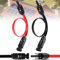 2 Stück Solarpanel Flachkabel, 35cm Fensterdurchführung Stromkabel, IP67 Flexibles PV Kabel 4mm² mit Stecker und Kupplung, MC4 Kabel, Verlängerungskabel Flach Solarkabel für Balkonkraftwerk