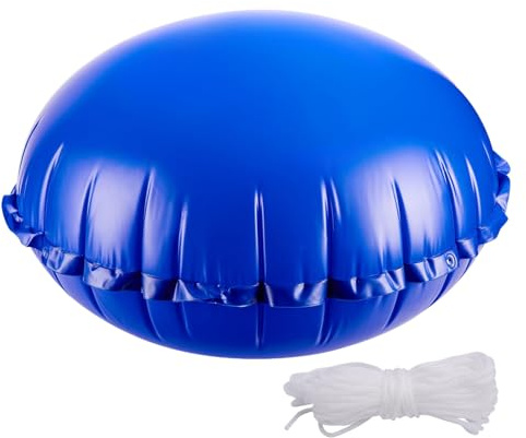 Yonuaret Winter Pool Pillow,Pool Pillows for Closing Winter - 4x4Ft Round Air Balloon with Rope for Water Support Ice Balance Protection Closing Storage Backyard Garden Ground Swimming Tank Cover