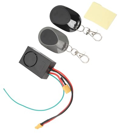 Generic Diebstahlalarm für Elektroroller, 115 DB, Sicherheitsalarm mit 2 Fernbedienungen, XT30-Schnittstelle, Kompatibel mit M365-Rollern, Einfache Installation