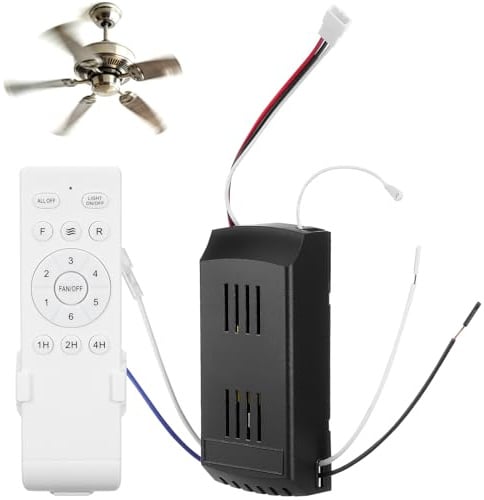 SHINEOFI Universal Ceiling Fan Remote Control Kit Variable Speed DC | Variable Speed Motor Controller Set With Dc Motor Wireless Remote Control For Home Office Fan Lights Use