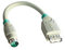 Lindy USB - PS/2 Port Adapter USB-A FM 6-Pin Mini DIN M Gris - Adaptador para Cable (USB-A FM, 6-Pin Mini DIN M, Male Connector/Female Connector, 0,15 m, Gris)