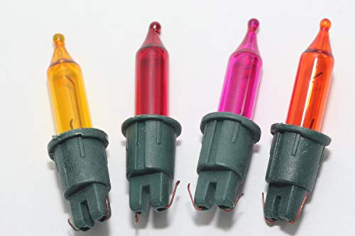 Lyvia 4 x 788N 12V 1.2W Push in Notch Coloured Christmas Fairy Lights Spare Bulb