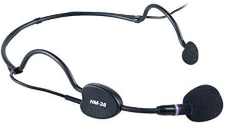 Proel HCM38 4 Pin Mini XLR Condenser Headset Microphone Black Headband Wireless System