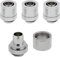 Corsair Hydro X Series, XF Compression, Lot de quatre embouts ID/OD de 10/13 mm (3/8/1/2) (G1/4 BSPP Filetage du Port, Solide Laiton Durabilité, Compatibilité avec d’adaptateurs Hydro X) Chrome