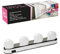 Global Gizmos 45709 LED Vanity Mirror Lights / Hollywood Style Makeup Mirror Lights / Suction Cups To Attach To Any Mirror / Battery Operated & Cordless / 30cm Length