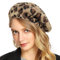 Glamorstar Damen Leopard Barett Vintage Hut, Leoparden-Print, Einheitsgröße