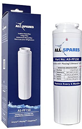 AllSpares Amana/Whirlpool UKF8001, 4396395, UKF8001AXX - Filtro dell'acqua per frigorifero 1 confezione