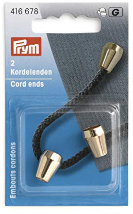 Prym 416678 Kordelenden konisch new gold