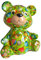 Spardose Bär grün Ballon Pomme Pidou Sparbüchse Teddy Sparschwein Geldgeschenk Geschenk