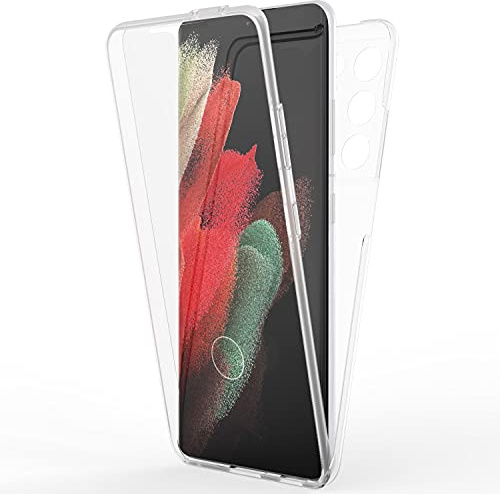 NALIA 360° Hülle für Samsung Galaxy S21 Ultra, 360 Grad - Case