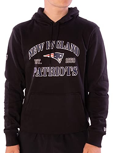 New Era Hoodie - NFL MBA MLB - Kapuzenpullover - Football Basketball Baseball - Limited Edition (New England Patriots Black, S, s)