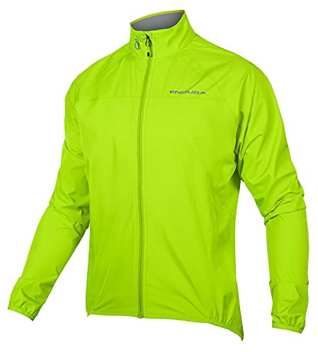 Endura Herren Xtract Fahrradjacke II | Wasserdicht | Atmungsaktiv | Kompakt verstaubar Jacke, Leuchtend Gelb, M