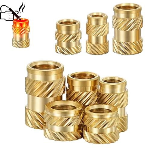 M4 x 6 x 5mm, 100 Stück Gewindeeinsatz Rändelmutter Einpressmutter Heat Set Insert 3D Drucker