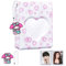 Kpop Photocard Holder 3 Zoll Photocard Binder, 40 Pockets Mini Fotoalbum Kpop Photo Card Binder, Love Heart Hollow Photo Card Album K-pop Collect Album with Lovely Pendant