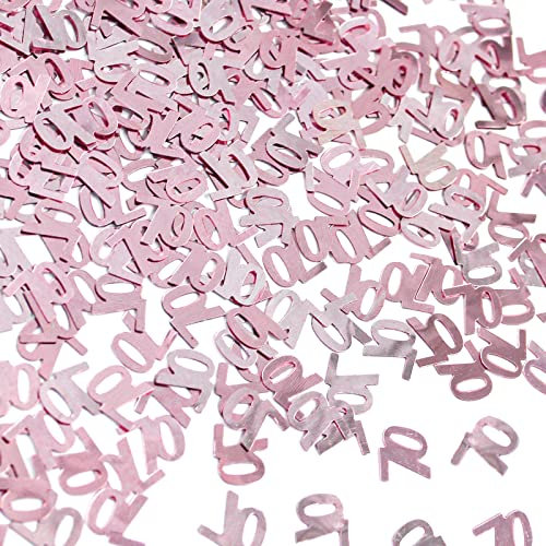 Andiker 70 Birthday Confetti Rose Gold 30g, 70th Metallic Foil Sequins Table Scatter Sprinkles for 70 Years Birthday Party Anniversary Table Party Decorations
