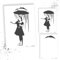 LaserCad Schablonen BANKSY Streetart (B012, Umbrella Girl Nola (2 layer), DIN A3) Stencil für Graffiti, Airbrush, Kunst, Deko, zum Malen